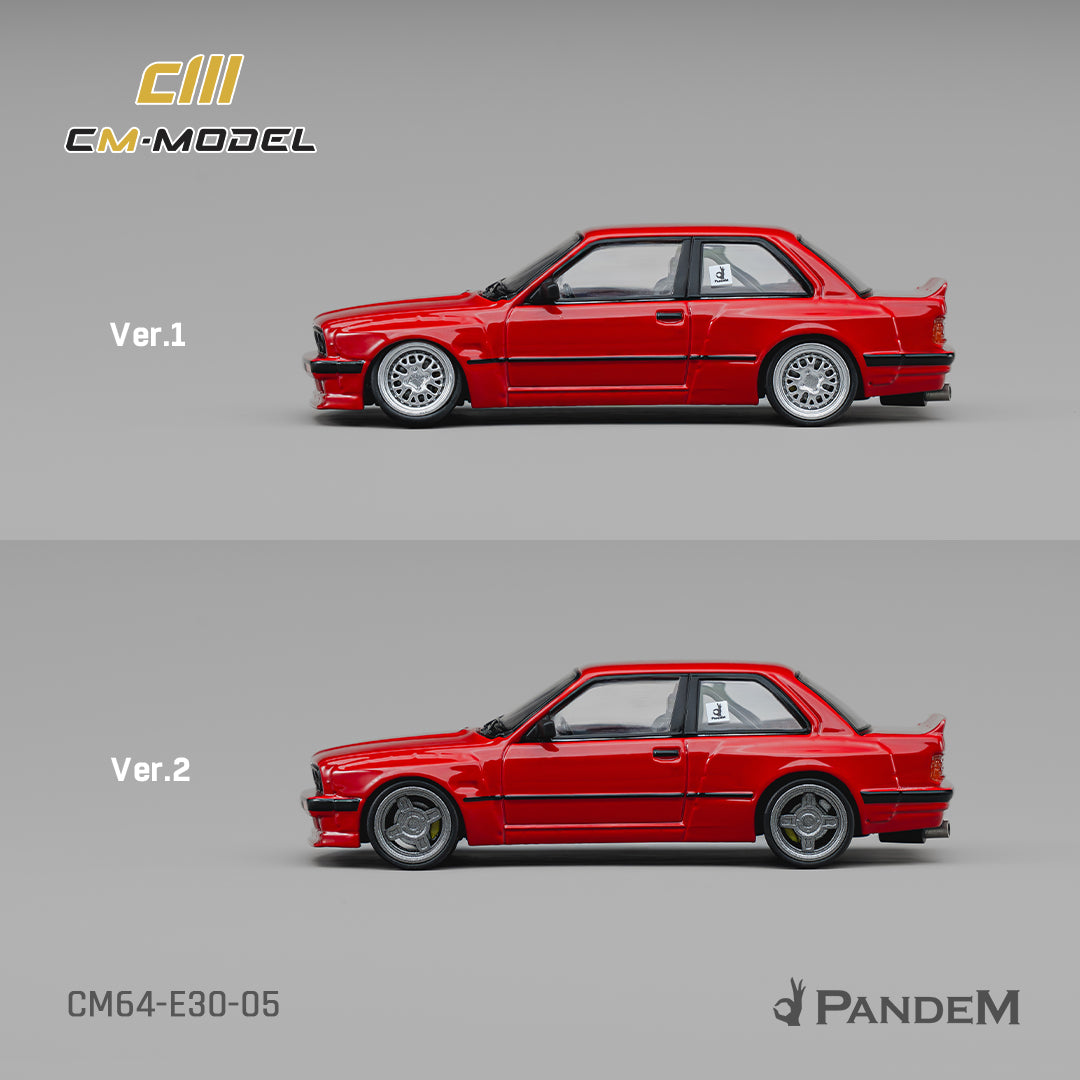 [PRE ORDER] CM Model 1:64 Pandem M3 E30 Bright Red