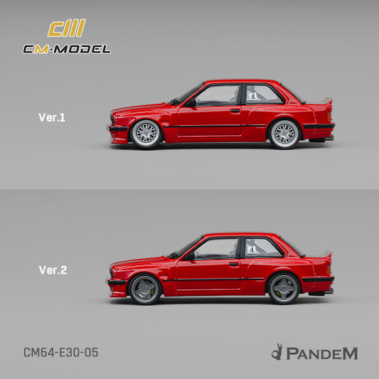 [PRE ORDER] CM Model 1:64 Pandem M3 E30 Bright Red
