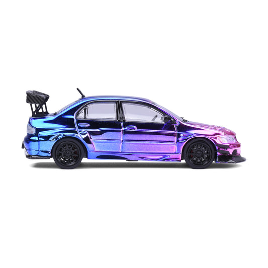 CM Model 1:64 Mitsubishi Lancer Evolution IX Voltex Chameleon Chrome