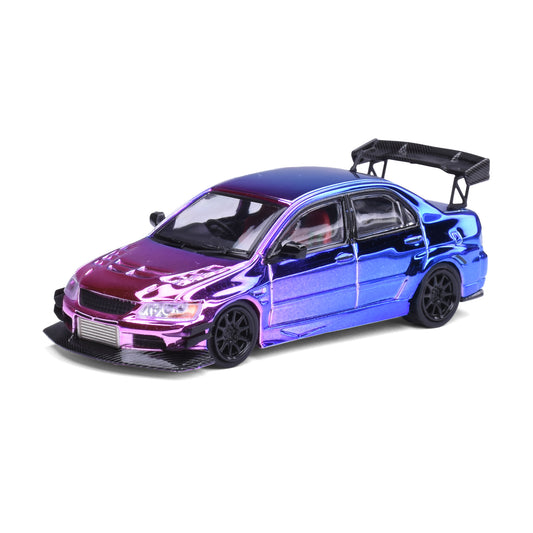 CM Model 1:64 Mitsubishi Lancer Evolution IX Voltex Chameleon Chrome