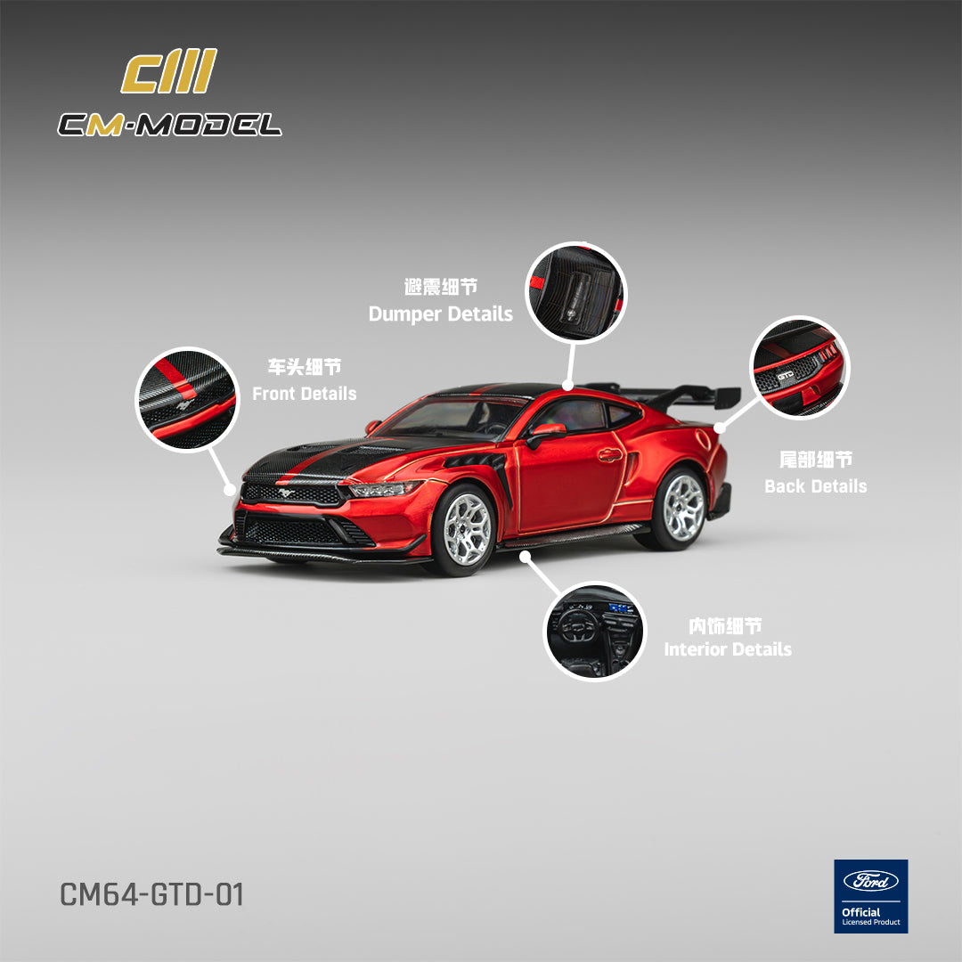 [PRE ORDER] CM Model 1:64 Ford Mustang GTD Chroma Flame