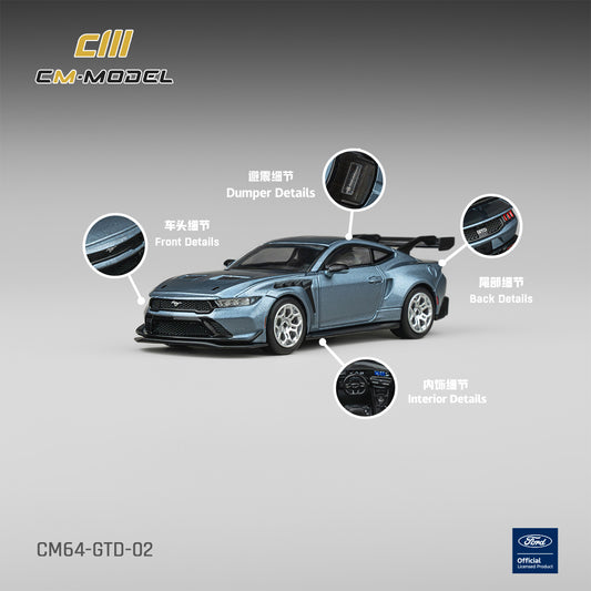 [PRE ORDER] CM Model 1:64 Ford Mustang GTD Indulgent Blue