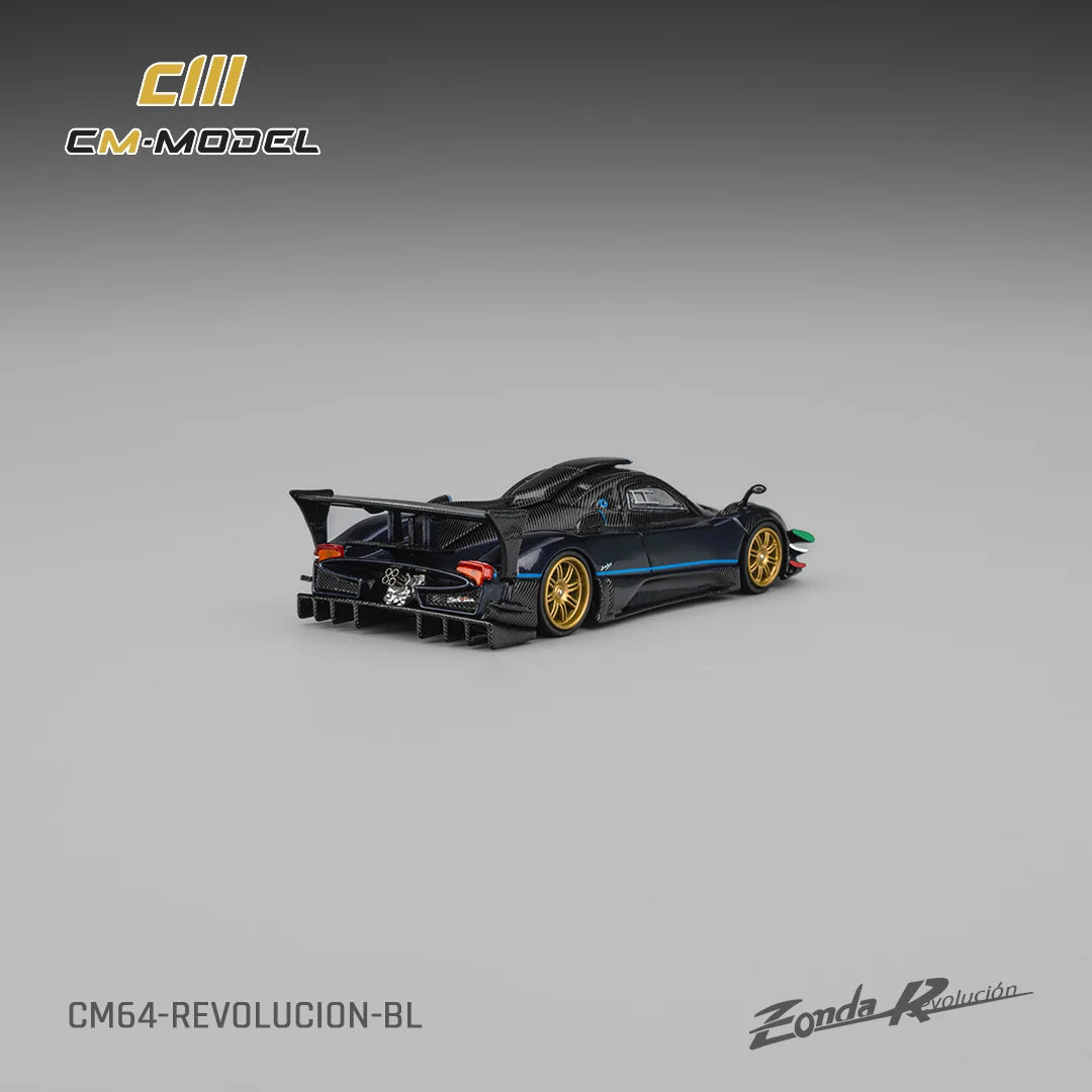 CM Model 1:64 Pagani Zonda Revolucion Metallic Blue