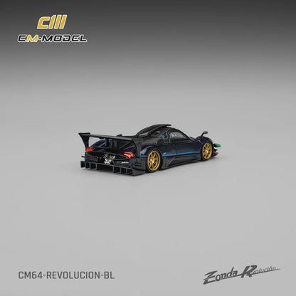 CM Model 1:64 Pagani Zonda Revolucion Metallic Blue