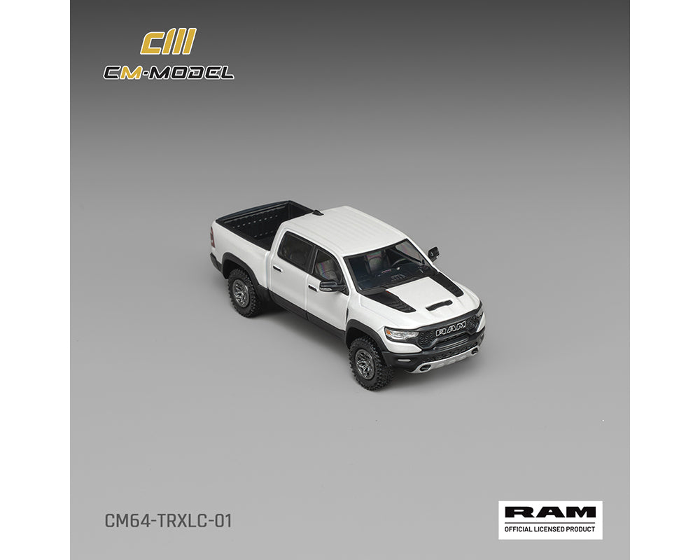 [PRE ORDER] CM Model 1:64 2024 Dodge Ram 1500 TRX Final Edition Diamond White Crystal Pearl Mijo Exclusives Limited Edition