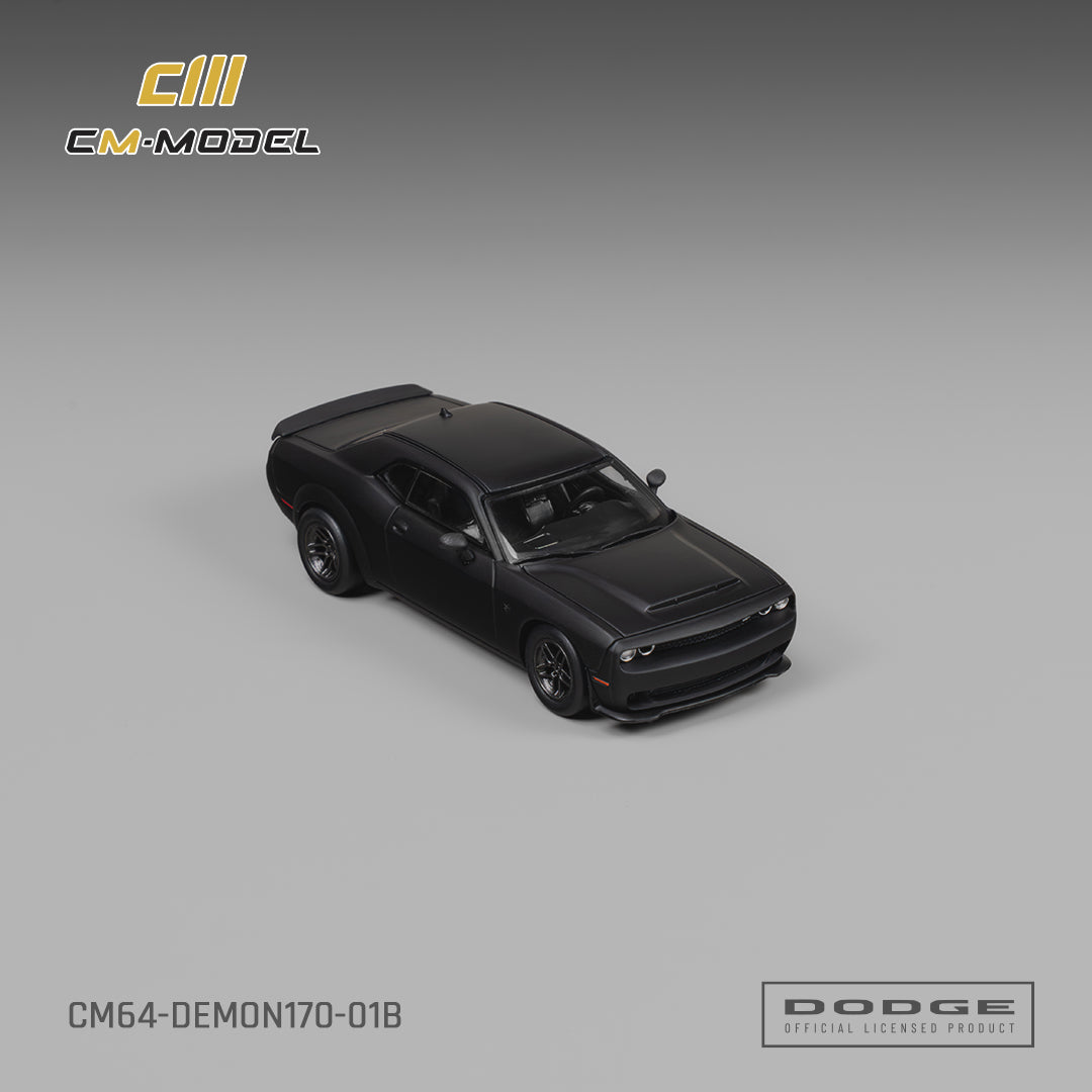 [PRE ORDER] CM Model 1:64 Dodge Demon 170 Matte Black