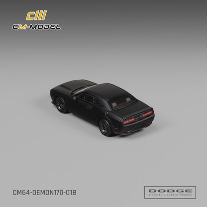 [PRE ORDER] CM Model 1:64 Dodge Demon 170 Matte Black