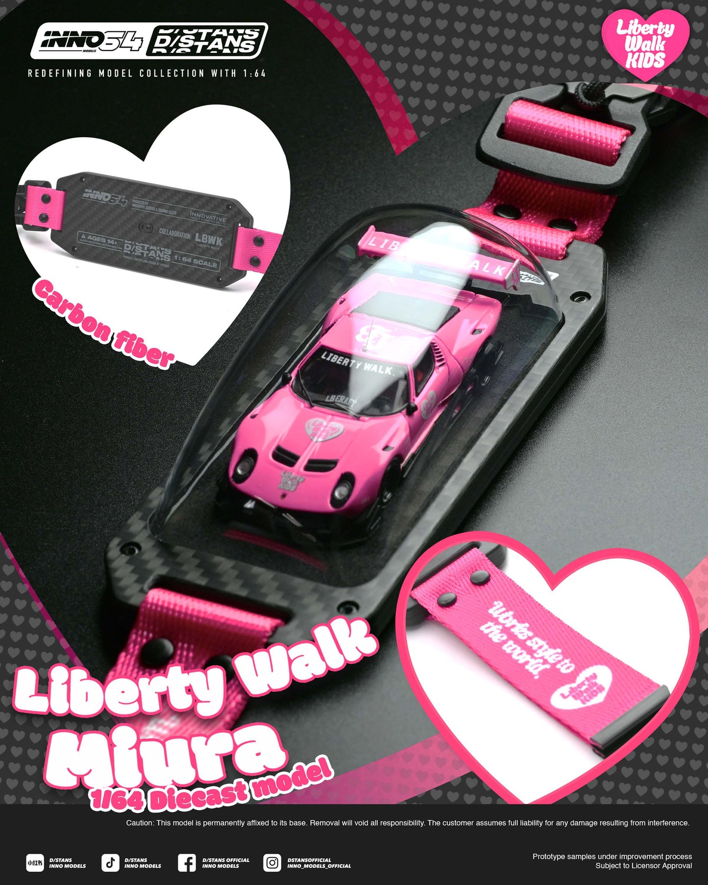 [PRE ORDER] Inno64 x D/Stans 1:64 LB-Silhouette Works Miura GT