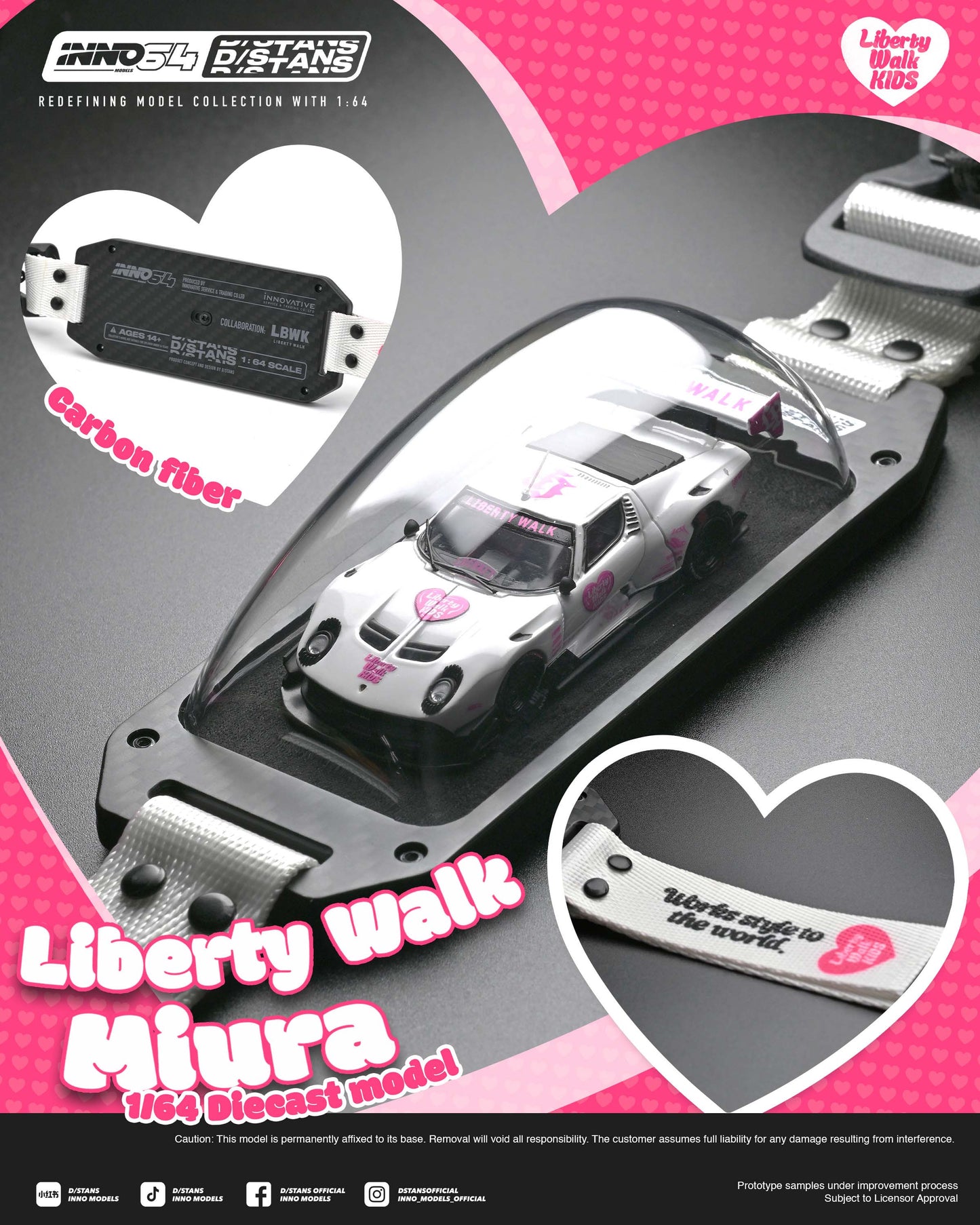 [PRE ORDER] Inno64 x D/Stans 1:64 LB-Silhouette Works Miura GT