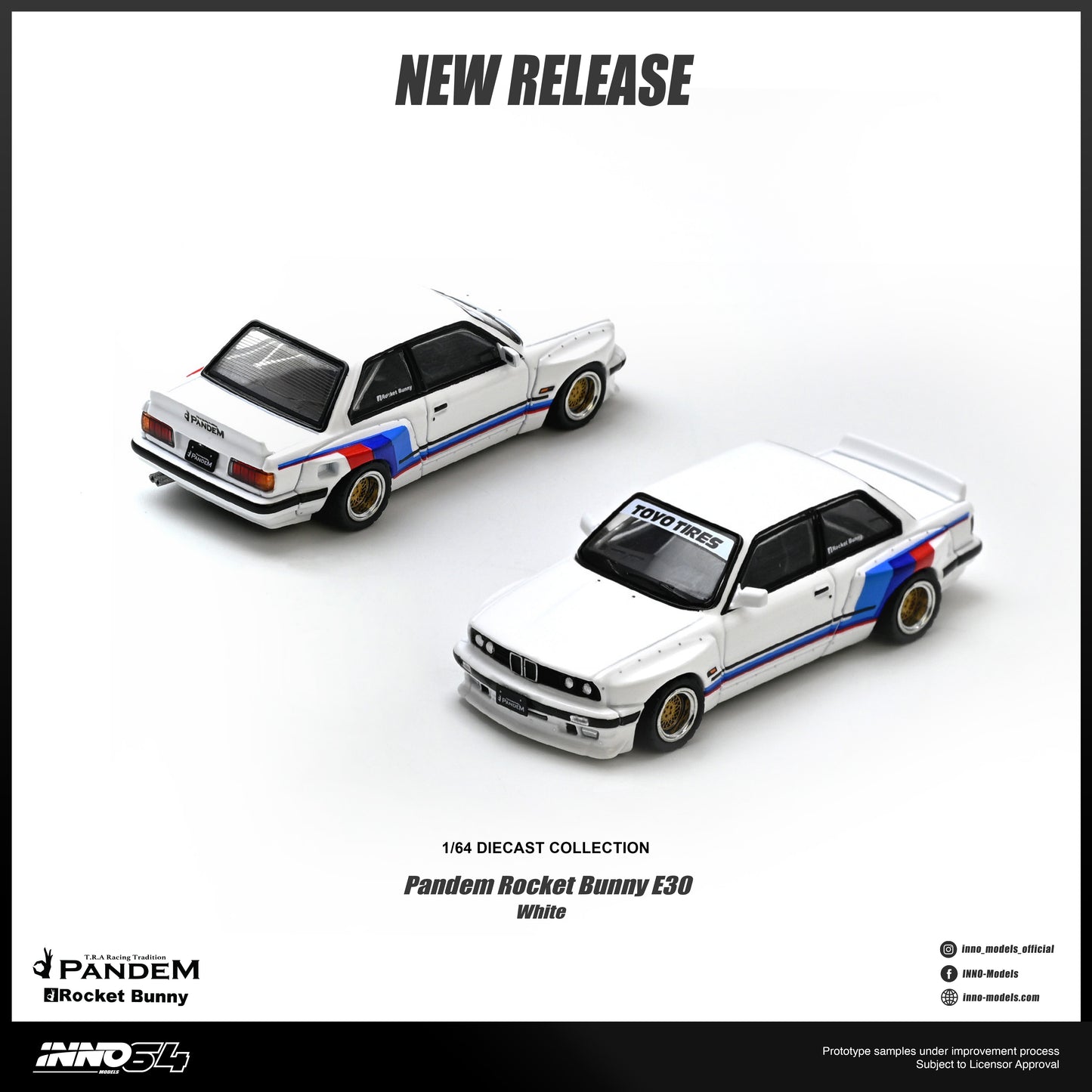 [PRE ORDER] Inno64 1:64 Pandem Rocket Bunny E30 White