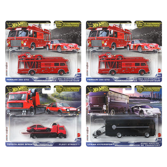 Hot Wheels Premium 1:64 Team Transport 2025 Mix H Case of 4