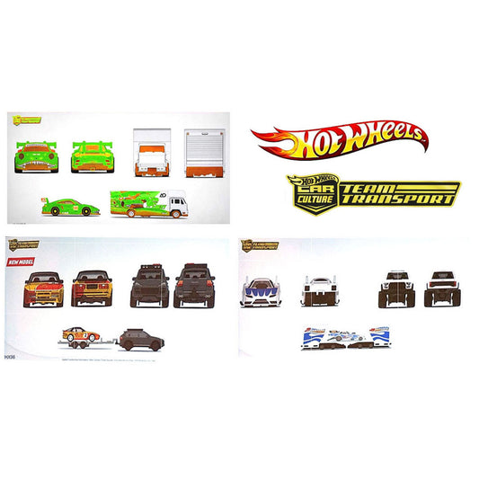 [PRE ORDER] Hot Wheels Premium 1:64 Team Transport 2026 Mix M Case of 4