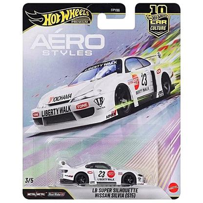 [PRE ORDER] Hot Wheels Premium 1:64 Car Culture Aéro Styles Case U Set of 5 FPY86-961U