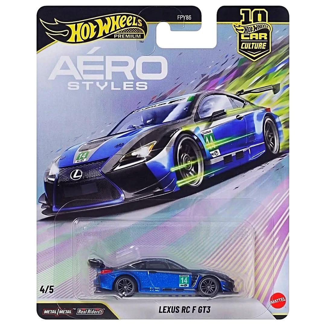 [PRE ORDER] Hot Wheels Premium 1:64 Car Culture Aéro Styles Case U Set of 5 FPY86-961U