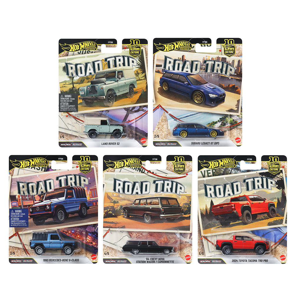 [PRE ORDER] Hot Wheels Premium 1:64 Car Culture Road Trip Set of 5