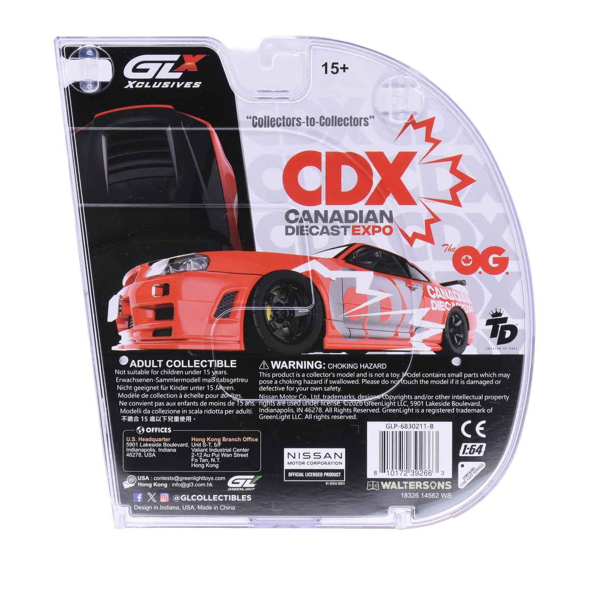 Greenlight 1:64 Nissan Skyline R34 GT-R Canadian DieCast Expo 2026