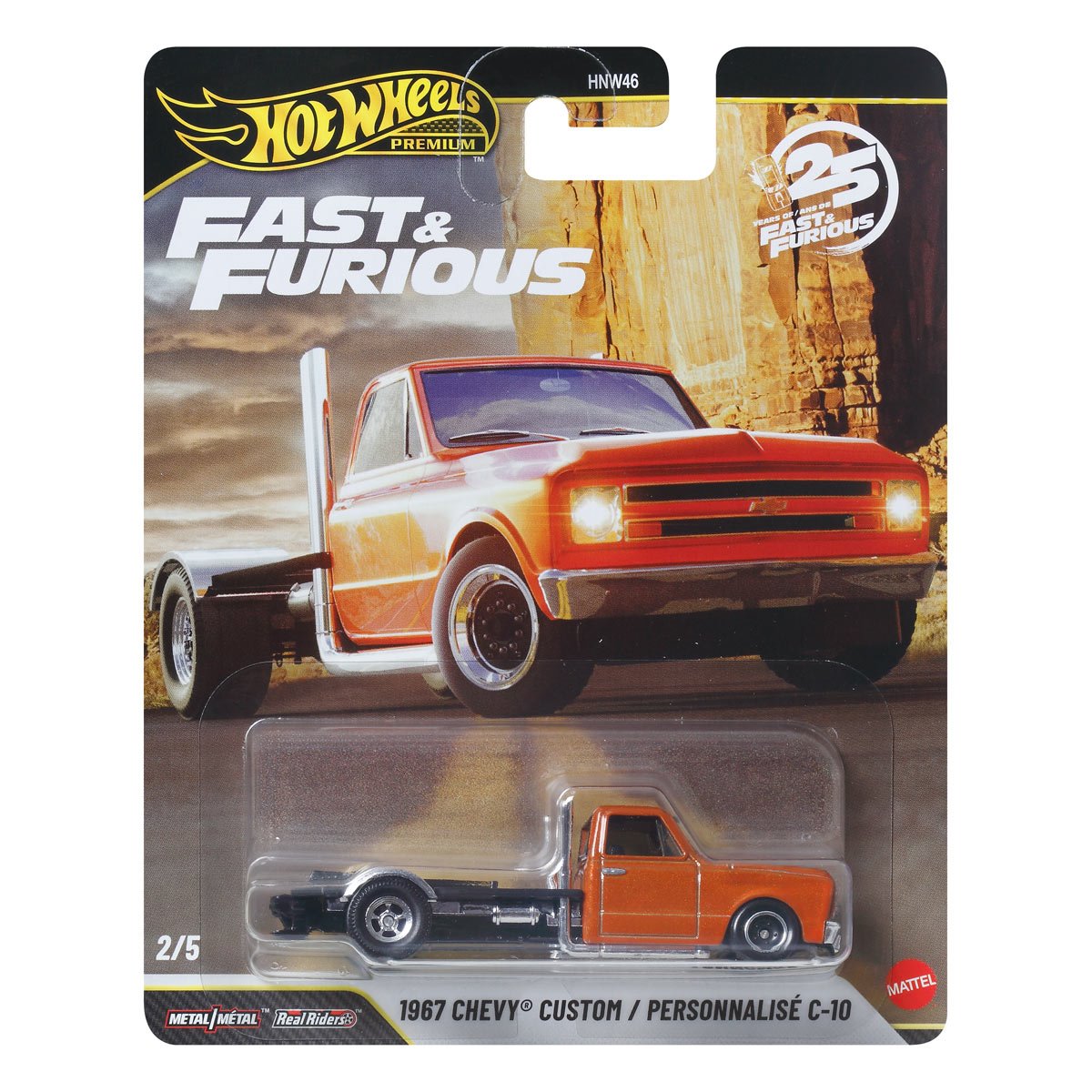 Hot Wheels Premium 1:64 Fast and Furious 25th Anniversary Case P Set of 10