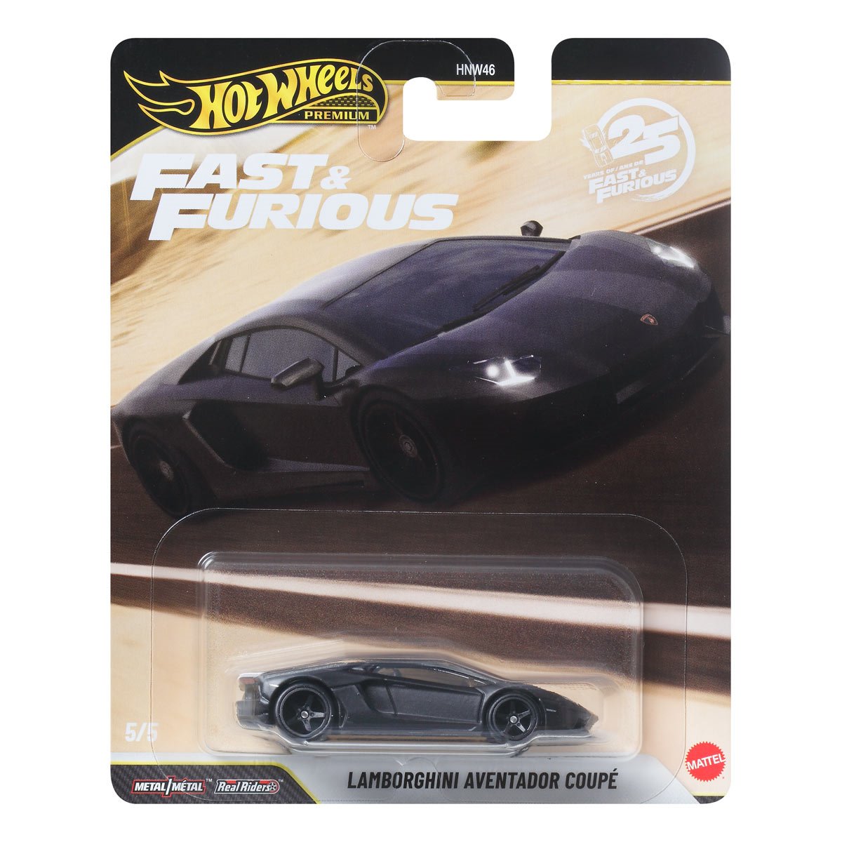 Hot Wheels Premium 1:64 Fast and Furious 25th Anniversary Case P Set of 10
