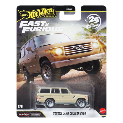 Hot Wheels Premium 1:64 Fast and Furious 25th Anniversary Case Q Set of 10