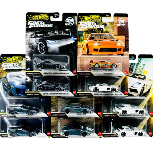 [PRE ORDER] Hot Wheels Premium 1:64 Fast and Furious 25th Anniversary Case R Set of 10
