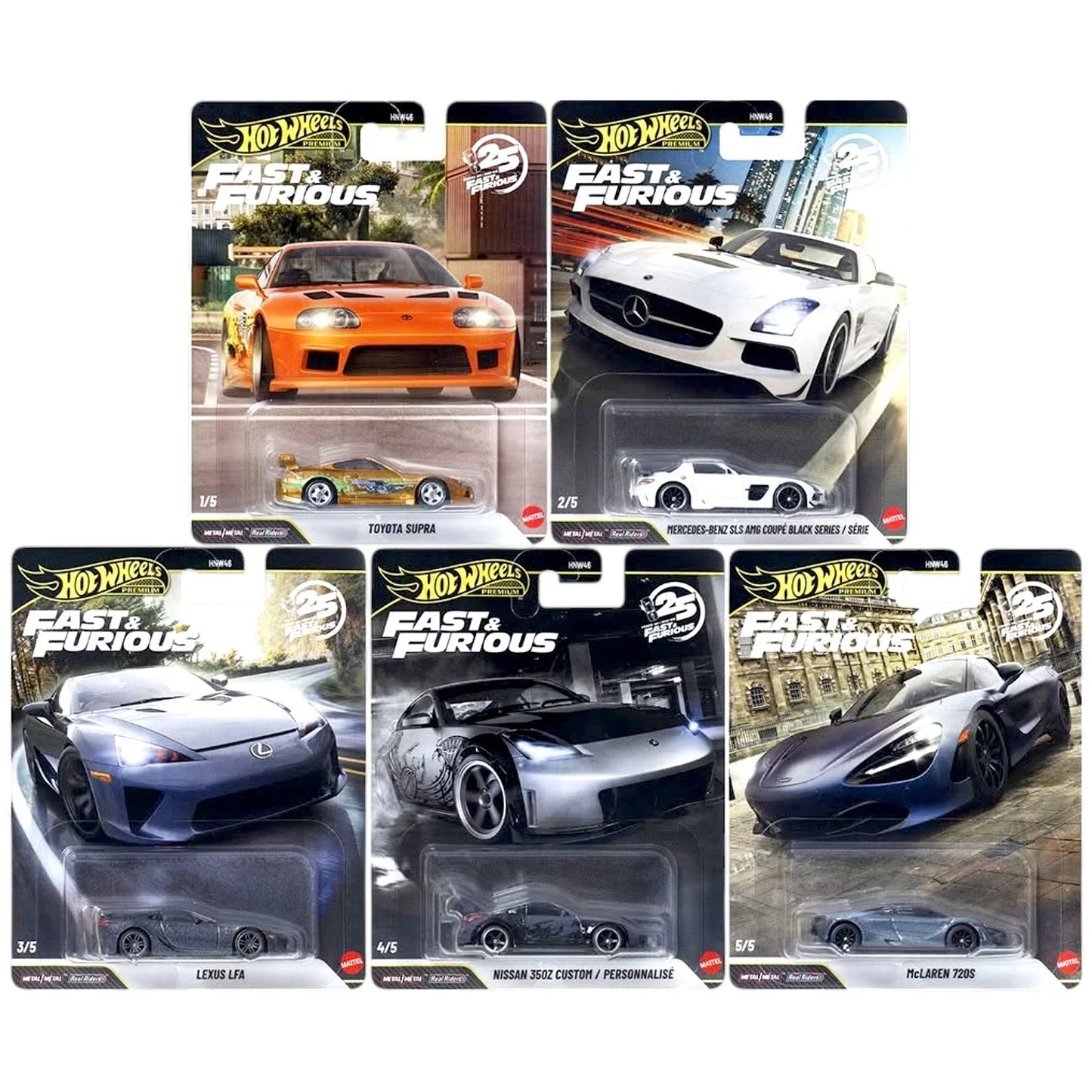 [PRE ORDER] Hot Wheels Premium 1:64 Fast and Furious 25th Anniversary Case R Set of 10