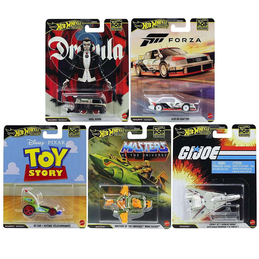 [PRE ORDER] Hot Wheels Premium 1:64 Pop Culture 2026 Mix R Set of 5