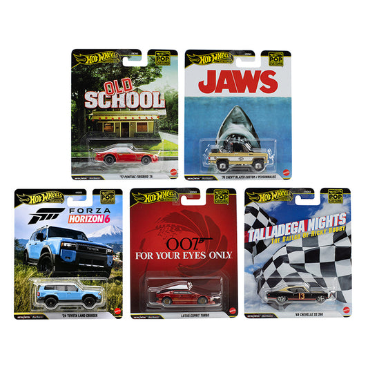 [PRE ORDER] Hot Wheels Premium 1:64 Pop Culture 2026 Mix T Set of 5