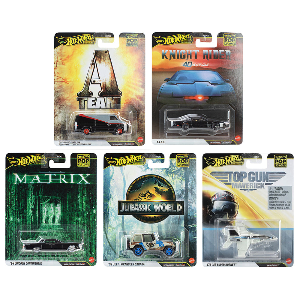 [PRE ORDER] Hot Wheels Premium 1:64 Pop Culture 2026 Mix U Set of 5