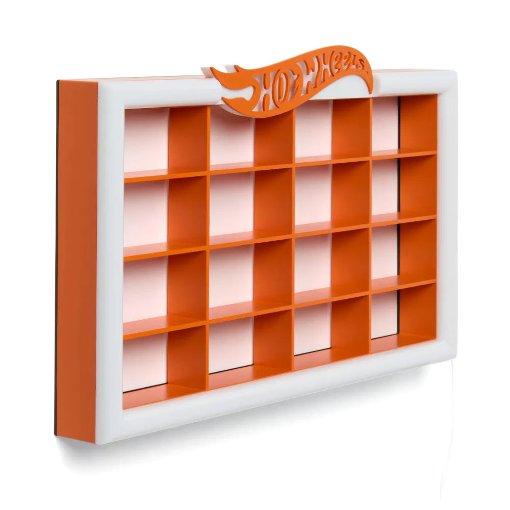 Hot Wheels Retro Light Up Kids' Wall Car Storage Orange by Pillowfort™