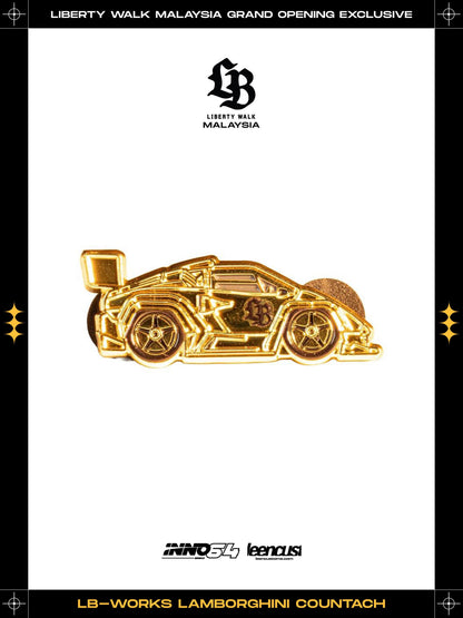Inno64 1:64 LB-Works Lamborghini Countach Gold Version Grand Opening Malaysia Exclusive