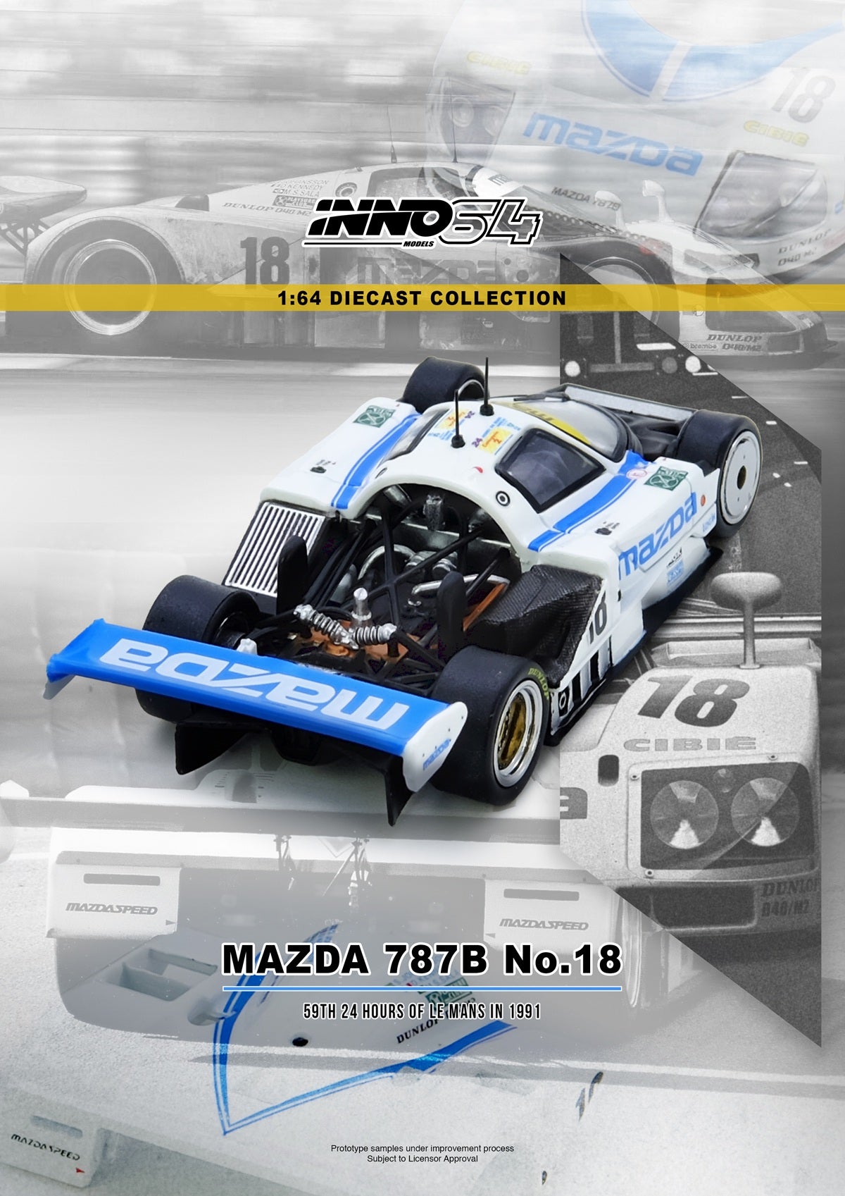 [PRE ORDER] Inno64 1:64 Mazda 787B No.18 59th 24 Hours Le Mans 1991