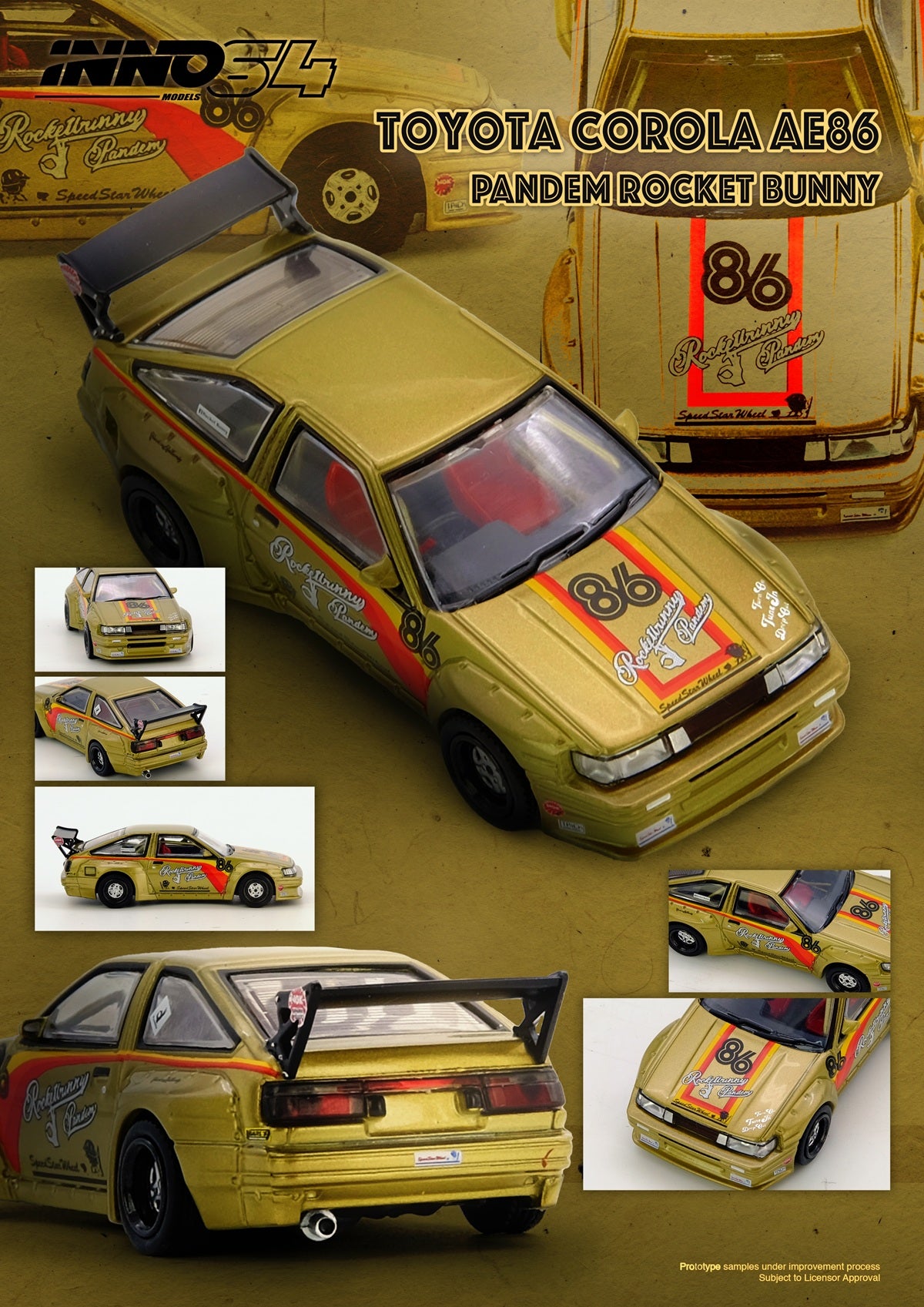[PRE ORDER] Inno64 1:64 Pandem Rocket Bunny AE86 Levin