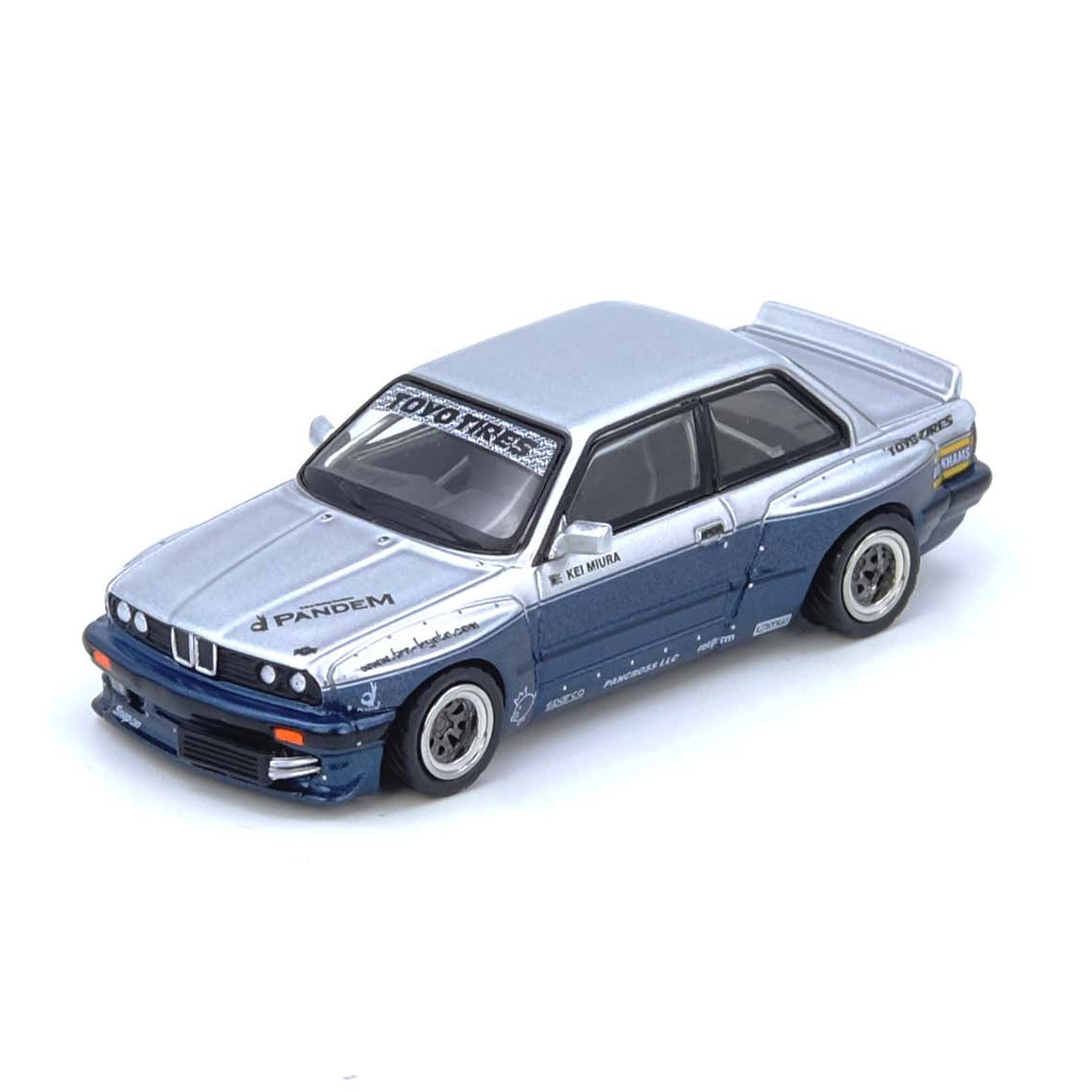 Inno64 1:64 Pandem Rocket Bunny E30 M3 Silver and Blue