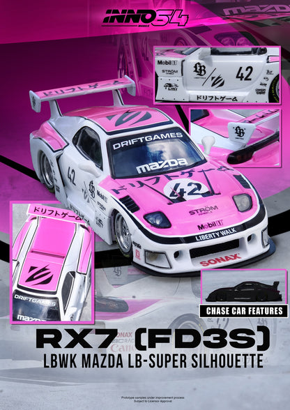 [PRE ORDER] Inno64 1:64 Mazda RX7 (FD3S) LB-Super Silhouette Drift Games 2025