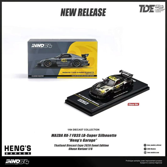Inno64 1:64 Mazda RX-7 FD3S LB-Super Silhouette Heng's Garagen TDE 2026