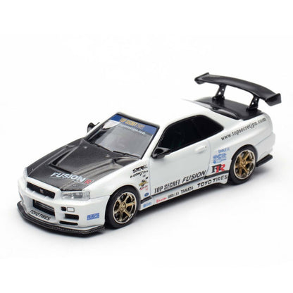 Inno64 1:64 Top Secret R34 GT-R White