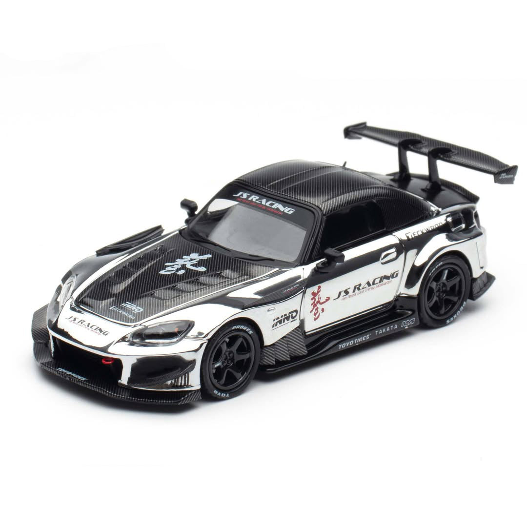 Inno64 1:64 Honda S2000 J'S Racing Chrome Silver Tokyo Auto Salon Hong Kong 2025