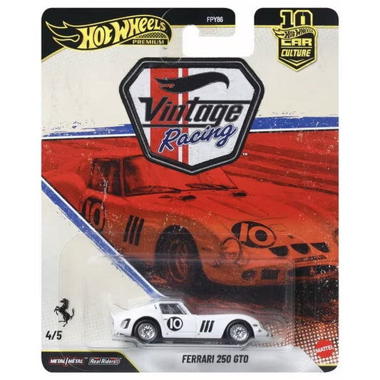 Hot Wheels Premium 1:64 Vintage Racing Ferrari 250 GTO