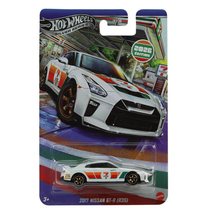Hot Wheels Silver Series 1:64 2017 Nissan GT-R R35 7 Eleven