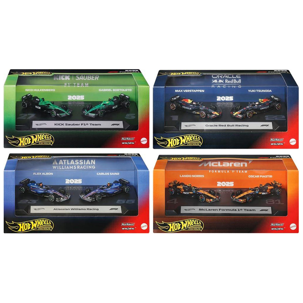 Hot Wheels Premium 1:64 Formula 1 2026 Mix B Pack Case of 4