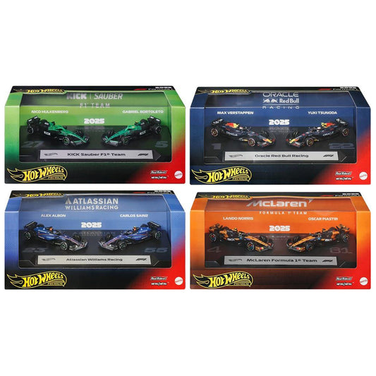 Hot Wheels Premium 1:64 Formula 1 2026 Mix B Pack Case of 4