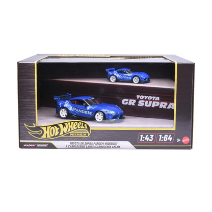 Hot Wheels 1:43 & 1:64 Dual Scale 2-Pack Toyota GR Supra Pandem Widebody