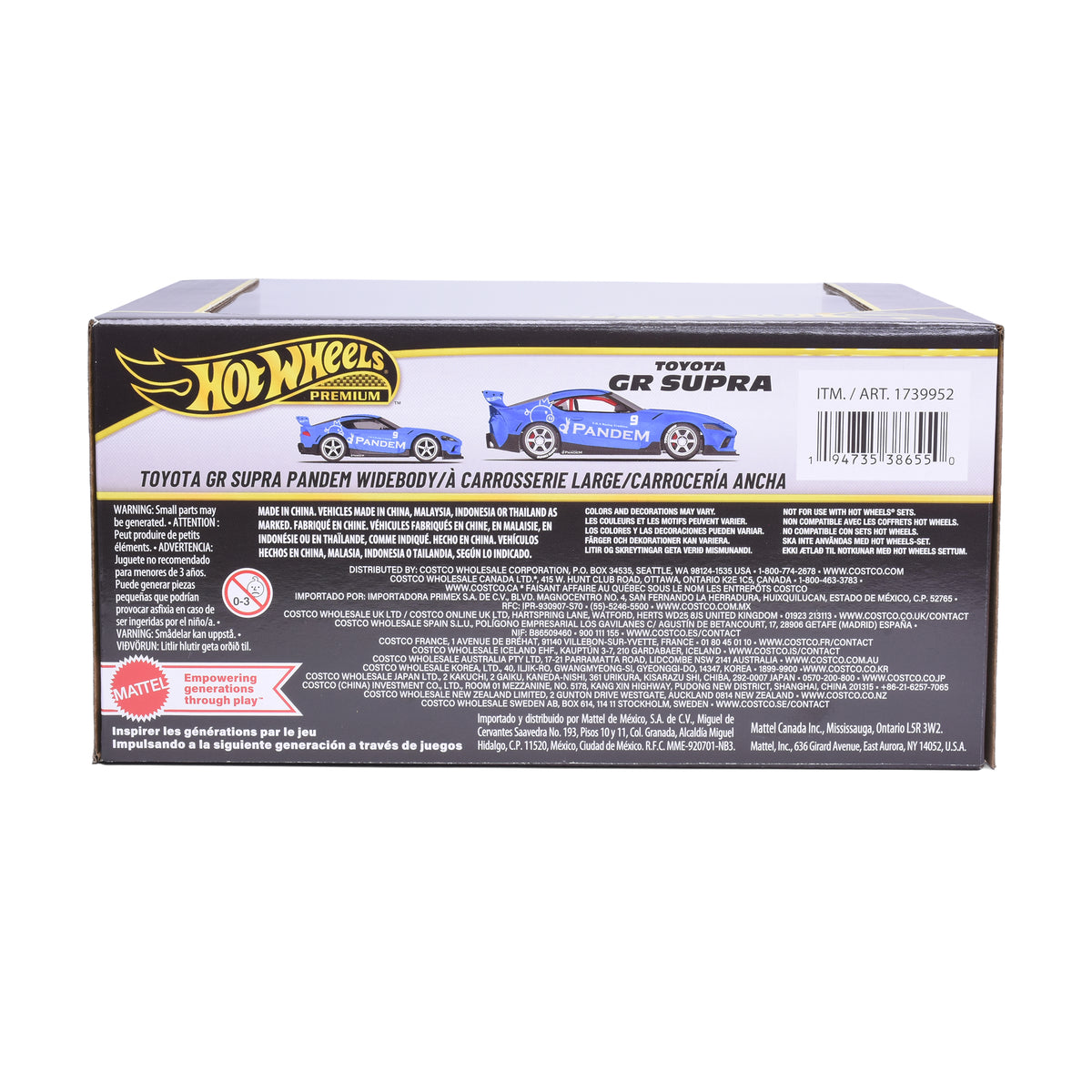 Hot Wheels 1:43 & 1:64 Dual Scale 2-Pack Toyota GR Supra Pandem Widebody