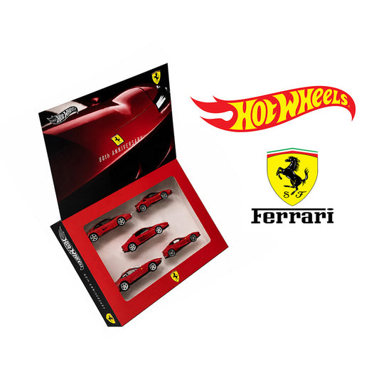 [PRE ORDER] Hot Wheels Silver Series 1:64 Ferrari 80th Anniversary 5 Pack