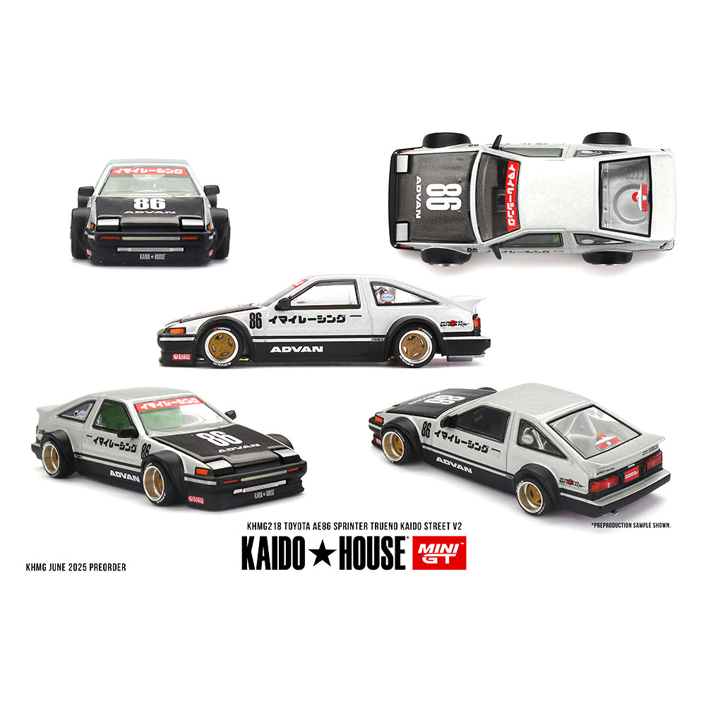 Kaido House 1:64 Toyota AE86 Sprinter Trueno Kaido Street V2 White