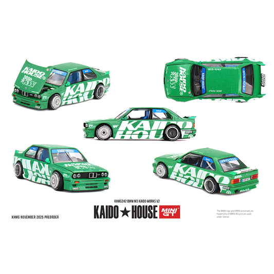 Kaido House 1:64 BMW M3 Kaido Works V2 Green KHMG242