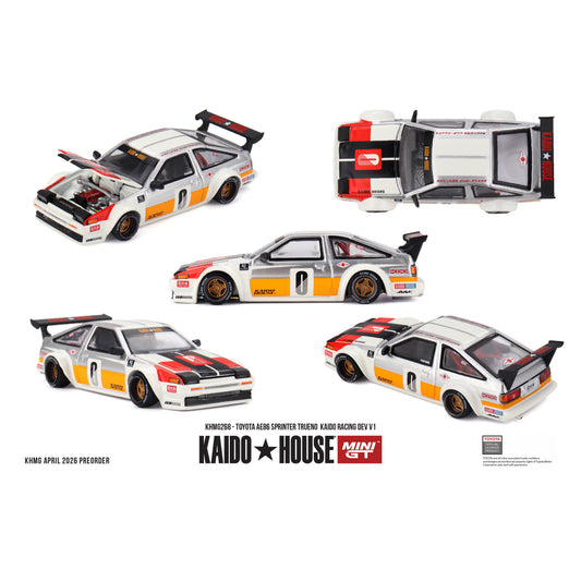 [PRE ORDER] Kaido House 1:64 Toyota AE86 Sprinter Trueno Kaido Racing V1 KHMG268