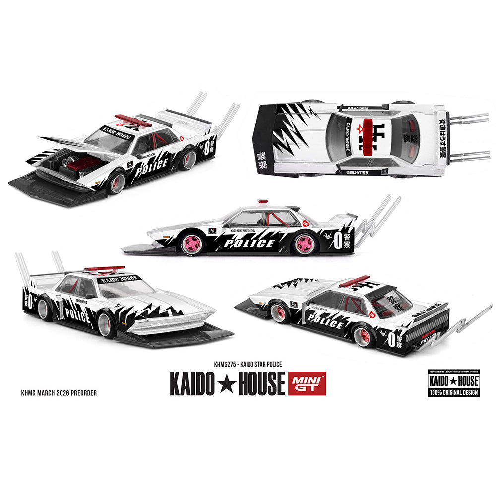 [PRE ORDER] Kaido House 1:64 Kaido Star Police White KHMG275