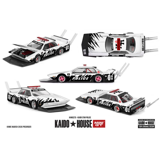 [PRE ORDER] Kaido House 1:64 Kaido Star Police White KHMG275