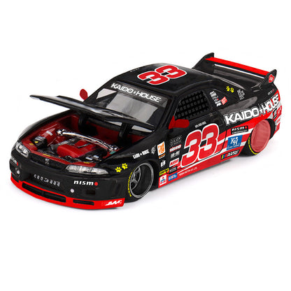 [PRE ORDER] Kaido House 1:64 Nissan Skyline GT-R R33 Black Kaido Cat KHMG272